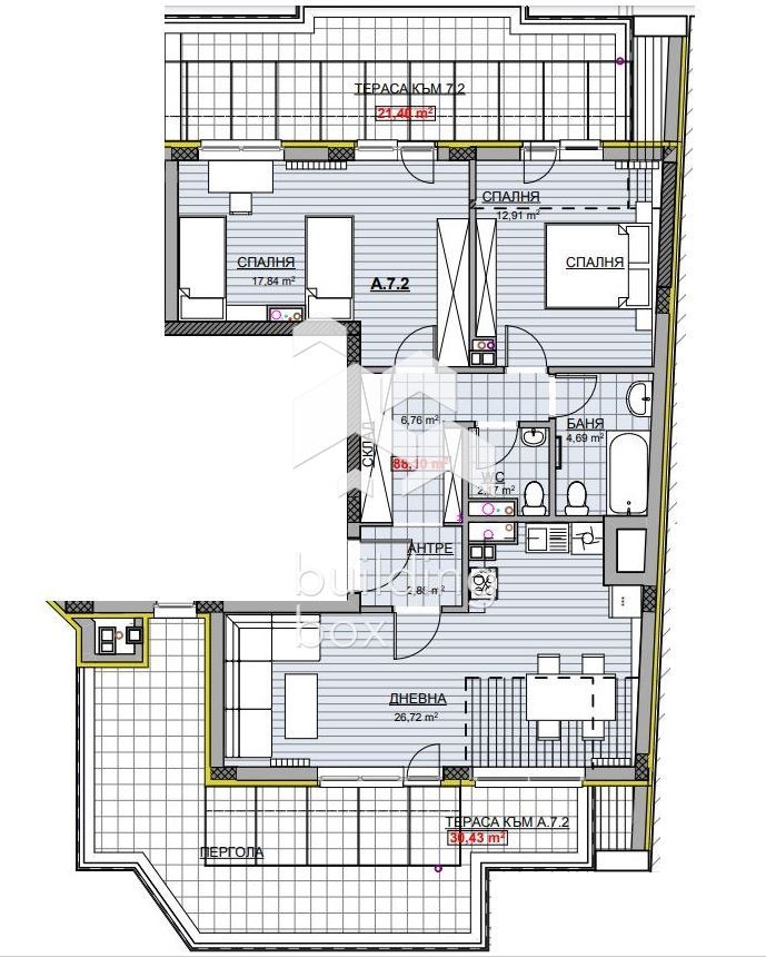 Myytävänä  2 makuuhuonetta Sofia , Krasno selo , 157 neliömetriä | 34715099 - kuva [5]
