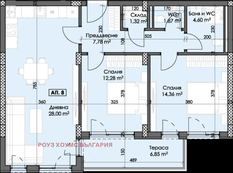 Продава 3-СТАЕН, гр. Пловдив, Тракия, снимка 2 - Апартаменти - 52572350