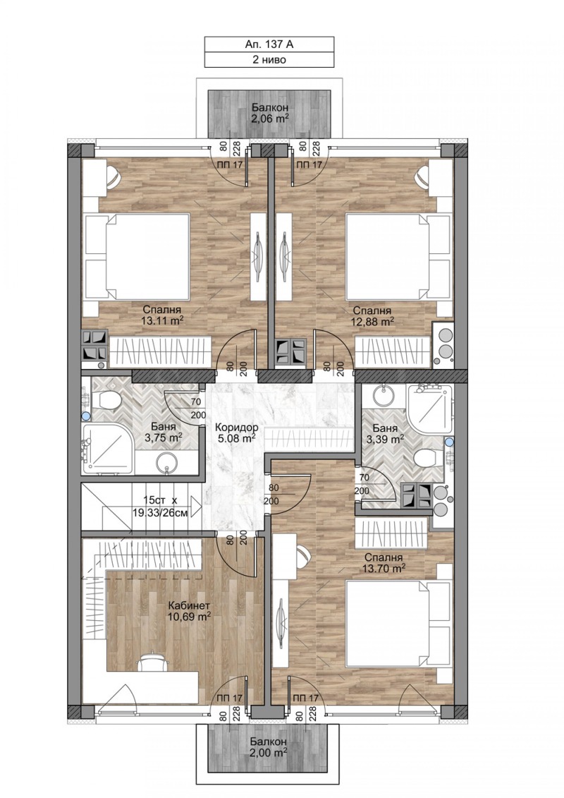 Продава МЕЗОНЕТ, гр. София, Младост 4, снимка 2 - Апартаменти - 53040747
