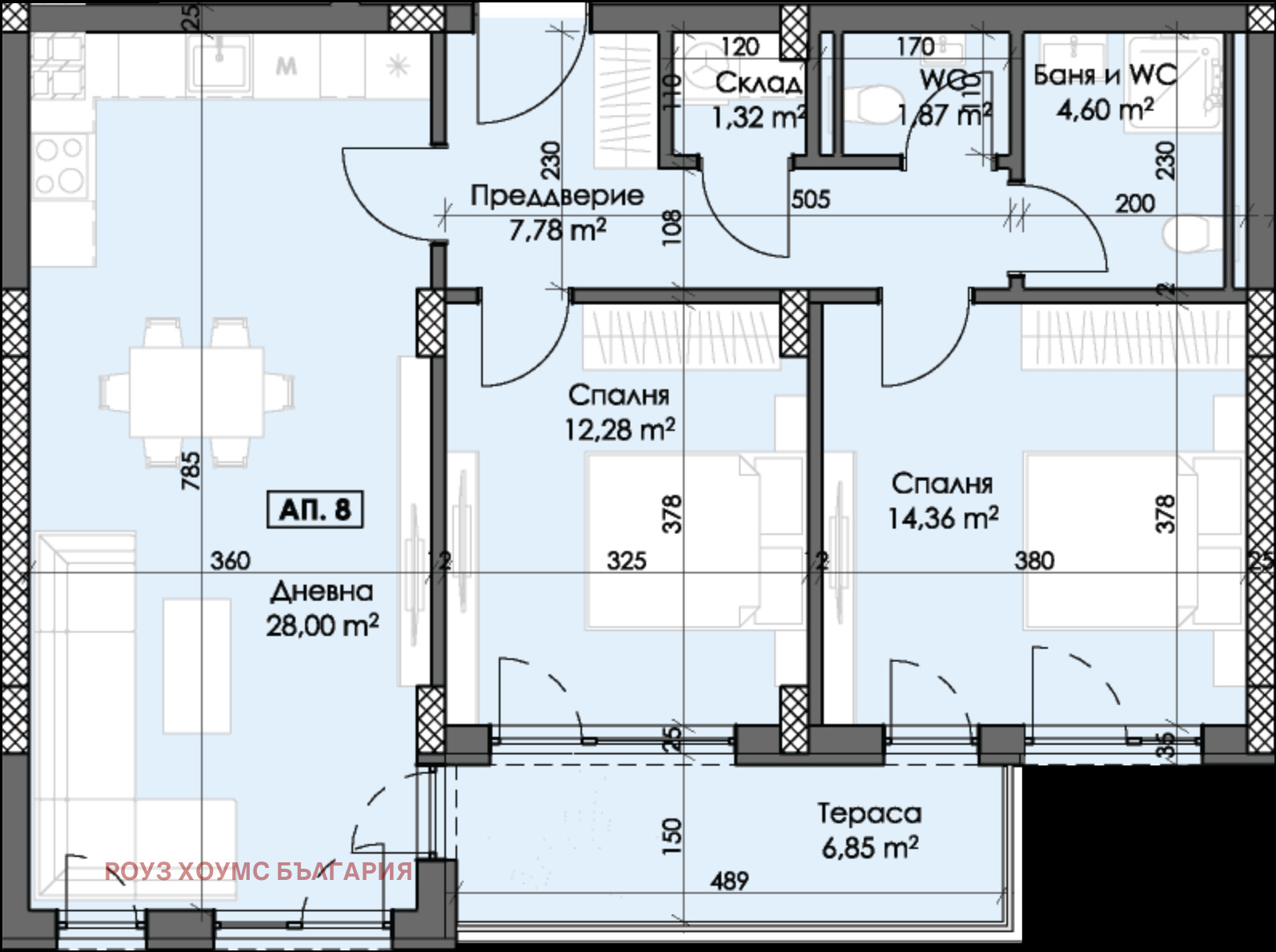 Продава 3-СТАЕН, гр. Пловдив, Тракия, снимка 2 - Апартаменти - 53768379