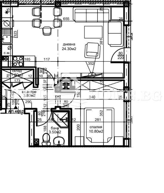 Till salu  1 sovrum Plovdiv , Ostromila , 61 kvm | 41327236 - bild [5]