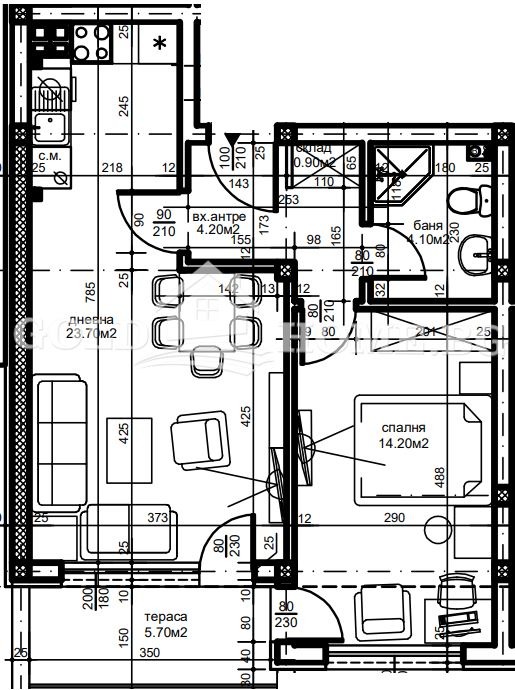 Till salu  1 sovrum Plovdiv , Ostromila , 61 kvm | 41327236 - bild [8]