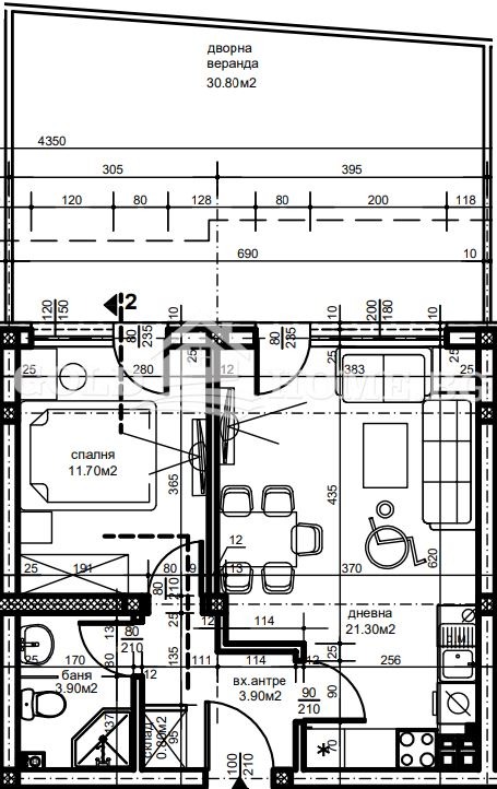 Till salu  1 sovrum Plovdiv , Ostromila , 61 kvm | 41327236 - bild [3]