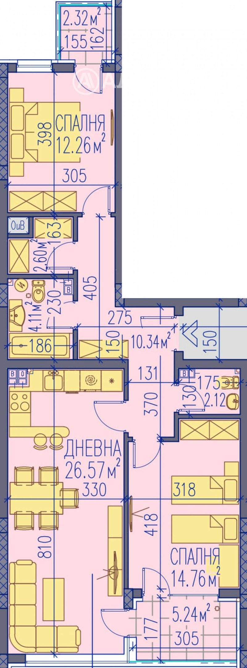 Продава  3-стаен град Пловдив , Тракия , 116 кв.м | 71636792