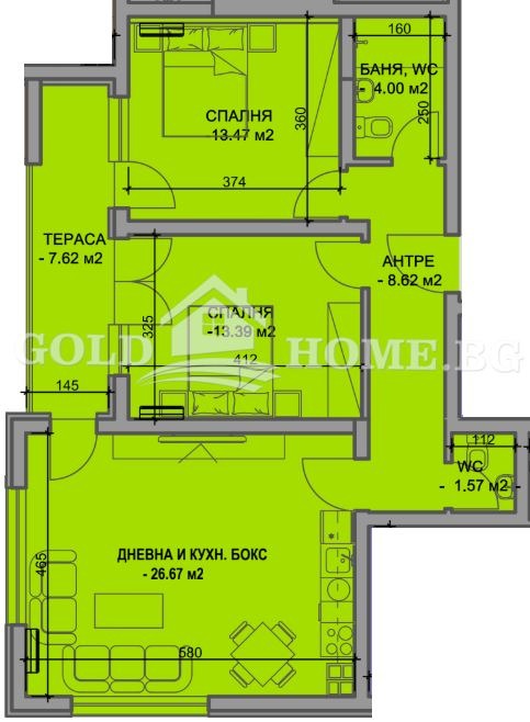 Продава 3-СТАЕН, гр. Пловдив, Южен, снимка 2 - Апартаменти - 54291818