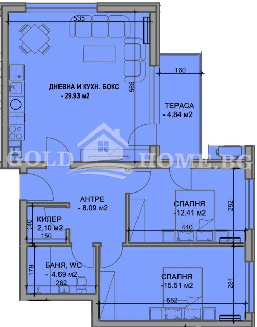 Продава 3-СТАЕН, гр. Пловдив, Южен, снимка 4 - Апартаменти - 54291818