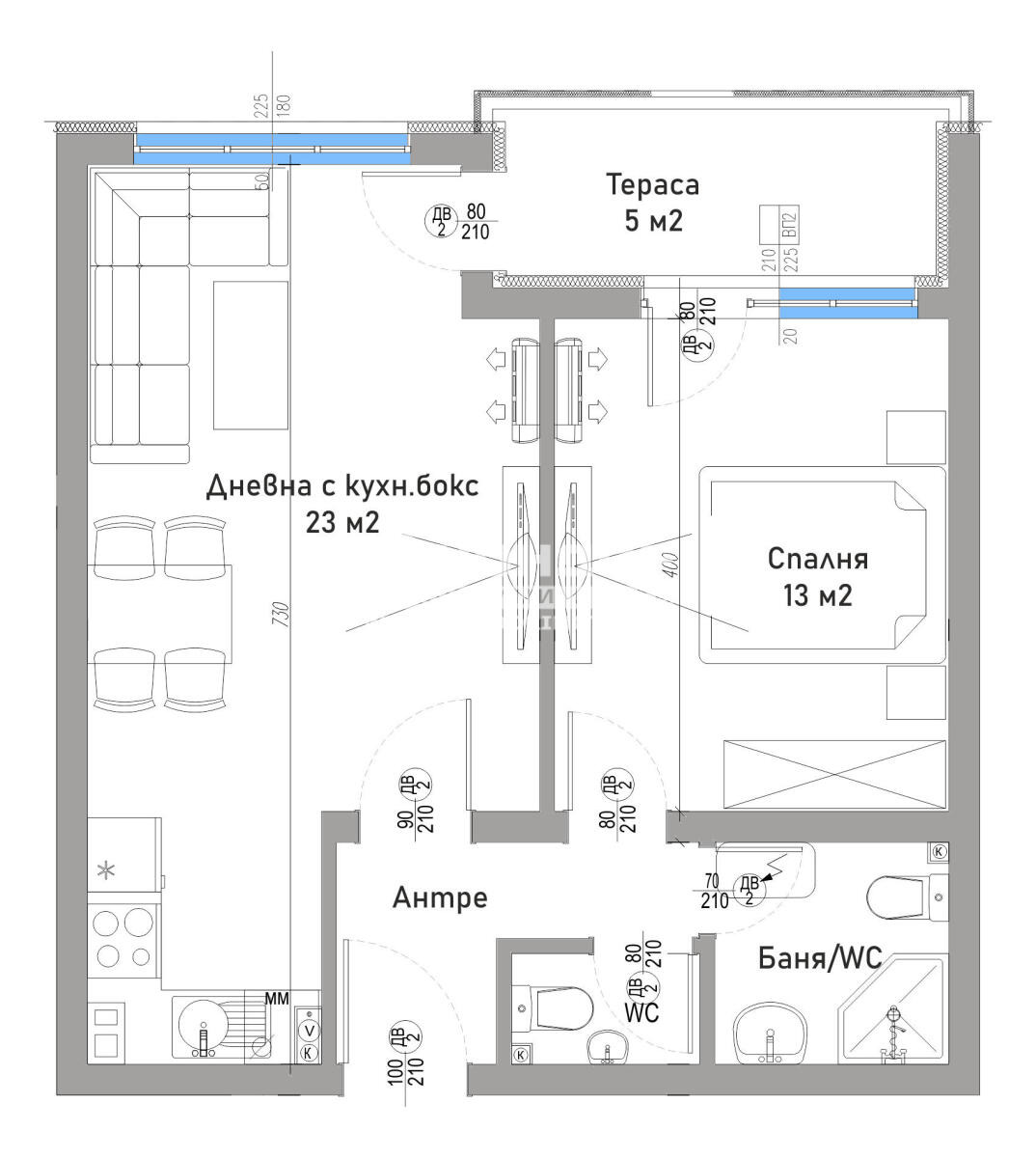 Продава 2-СТАЕН, гр. Пловдив, Остромила, снимка 4 - Апартаменти - 54831345