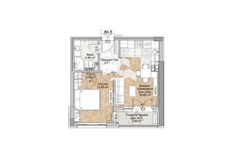 Продава 2-СТАЕН, гр. София, Люлин 8, снимка 3 - Апартаменти - 53326480