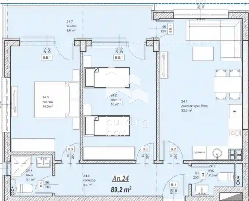 En venta  2 dormitorios Sofia , Vitosha , 103 metros cuadrados | 80147714 - imagen [13]