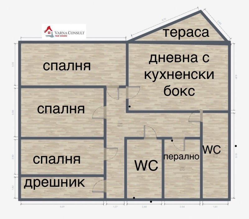 Продава 4-СТАЕН, гр. Варна, Левски 1, снимка 6 - Апартаменти - 53272003