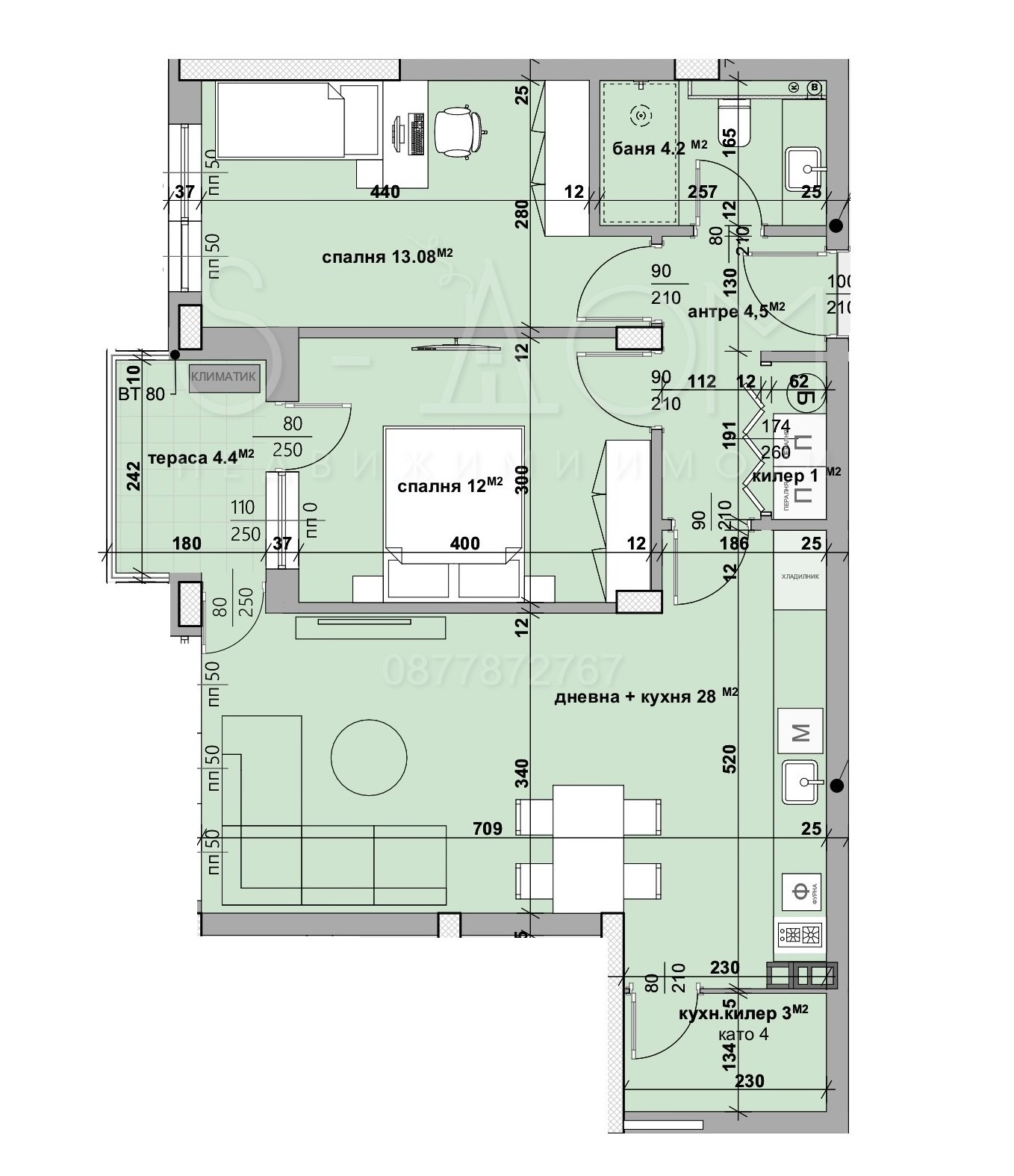Продава 3-СТАЕН, гр. Стара Загора, Казански, снимка 2 - Апартаменти - 50442620