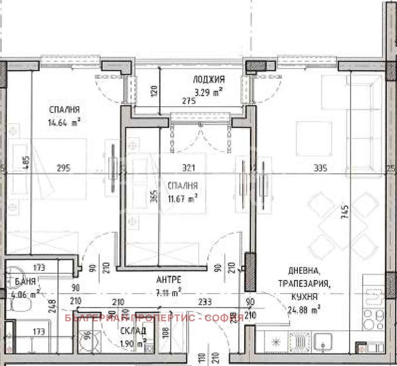 Продава 1-СТАЕН, гр. София, Малинова долина, снимка 1 - Aпартаменти - 47452013