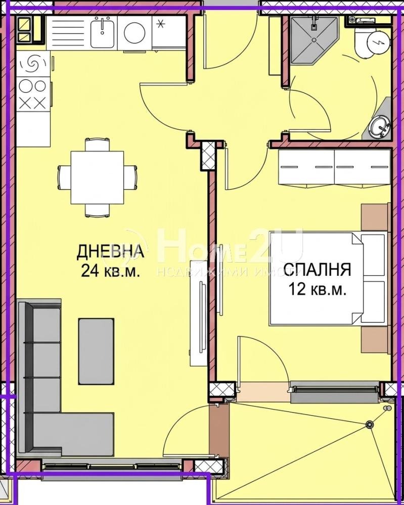 Продава 2-СТАЕН, гр. Варна, Владислав Варненчик 1, снимка 3 - Апартаменти - 55627808
