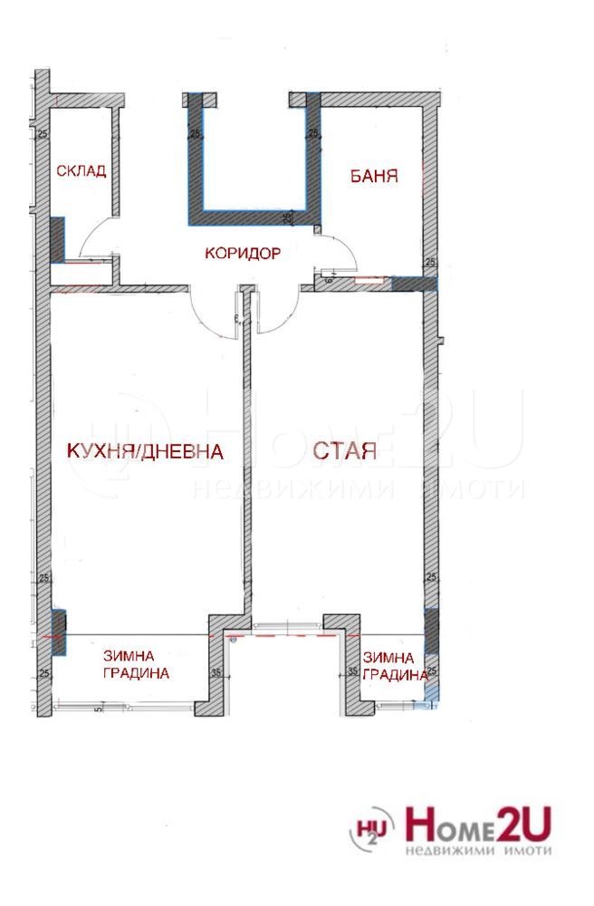 Til salg  1 soveværelse Sofia , Tsentar , 65 kvm | 38361514 - billede [8]