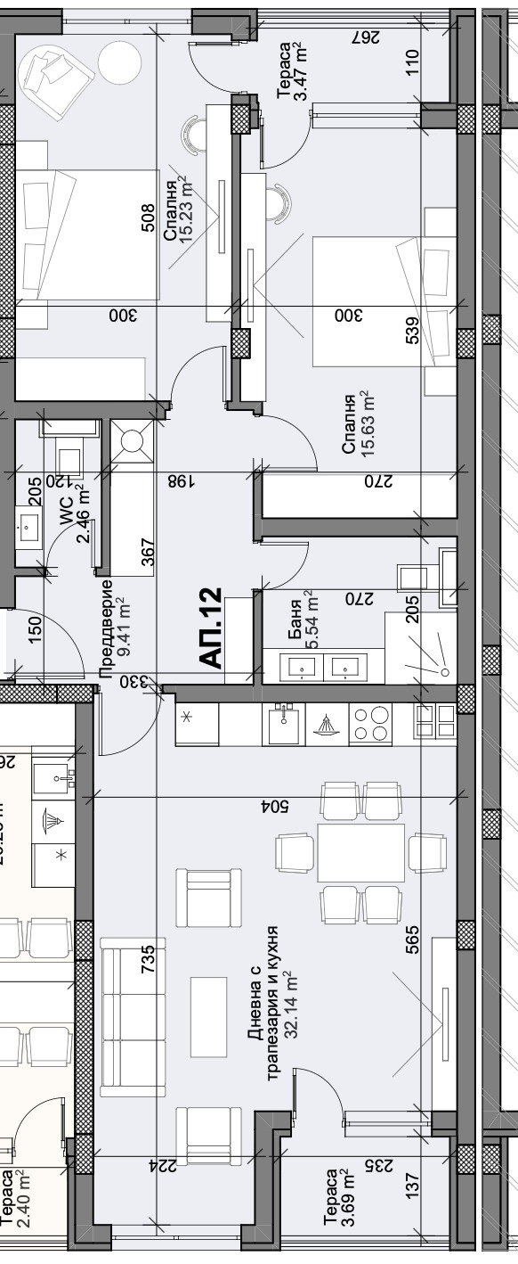 Продава 3-СТАЕН, гр. Пловдив, Кършияка, снимка 2 - Апартаменти - 45284192