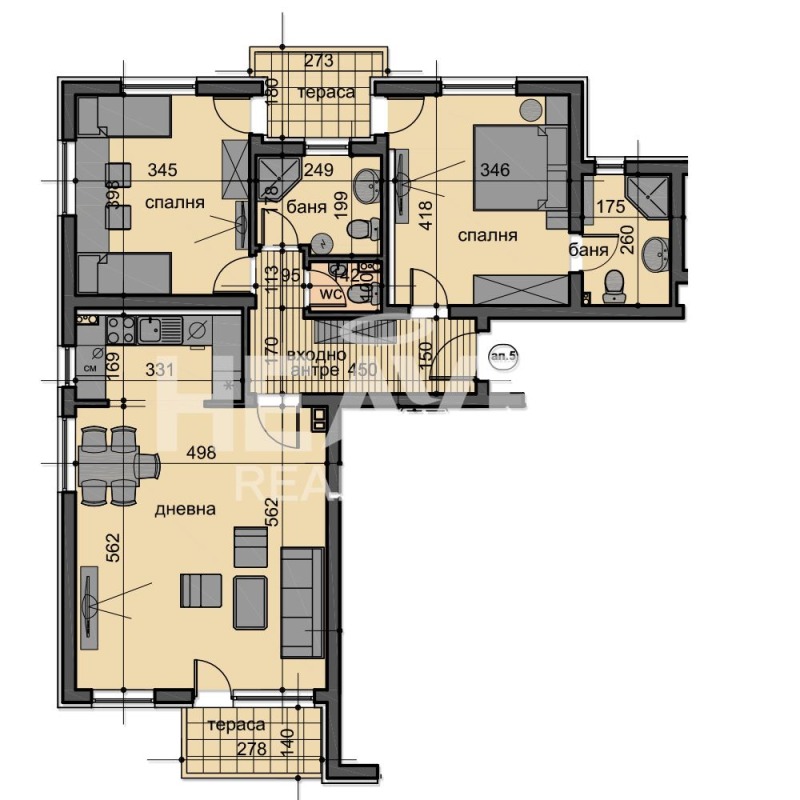 Na prodej  2 ložnice Plovdiv , Ostromila , 127 m2 | 72812935 - obraz [6]