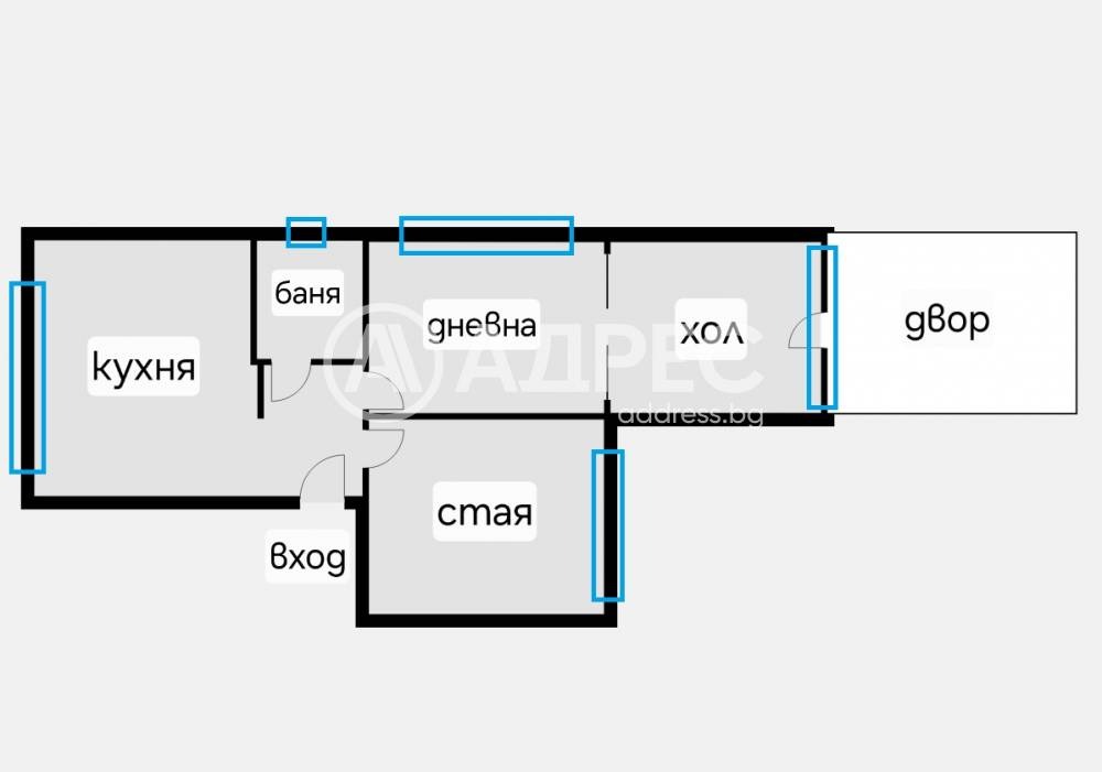Продава ЕТАЖ ОТ КЪЩА, гр. София, Триъгълника