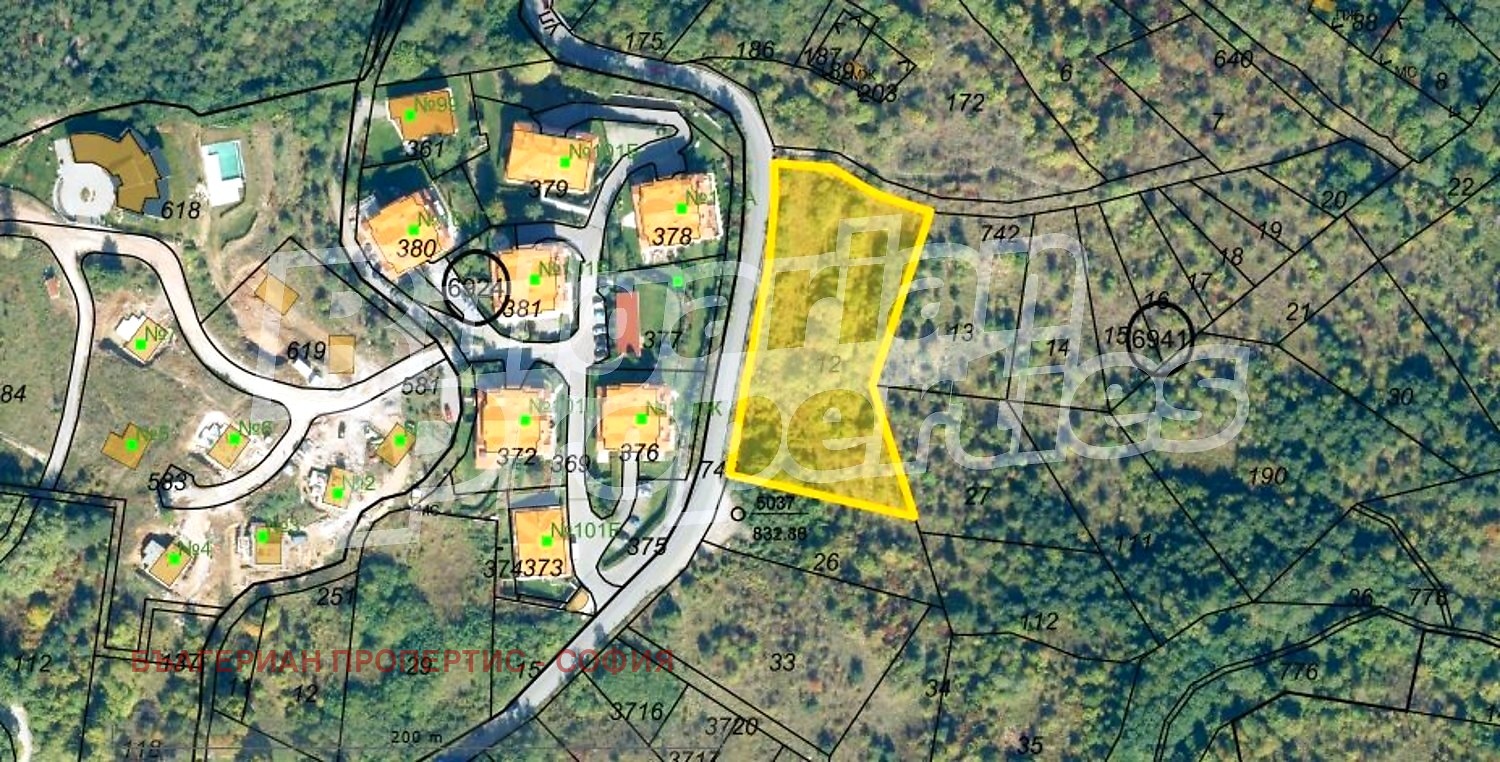 Продава ПАРЦЕЛ, гр. София, с. Бистрица, снимка 3 - Парцели - 53623436