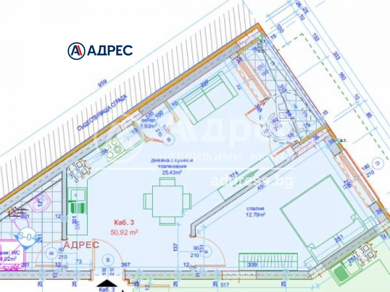 Продаја  1 спаваћа соба Варна , Лјатно кино Тракија , 60 м2 | 47919642 - слика [4]