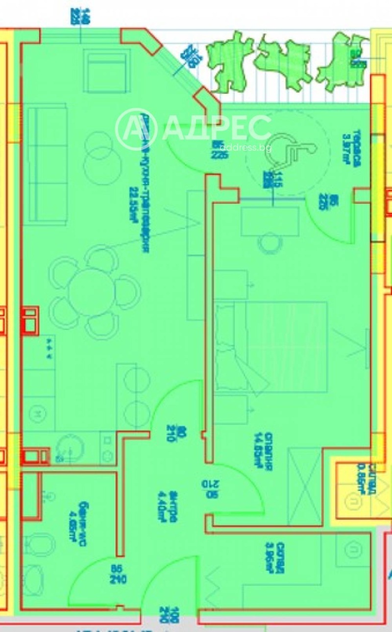 Продава 2-СТАЕН, гр. Бургас, област Бургас, снимка 4 - Апартаменти - 52813099