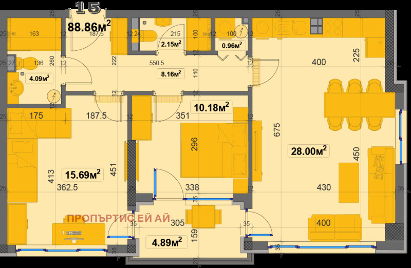 Продава 3-СТАЕН, гр. София, Овча купел, снимка 8 - Апартаменти - 53440595