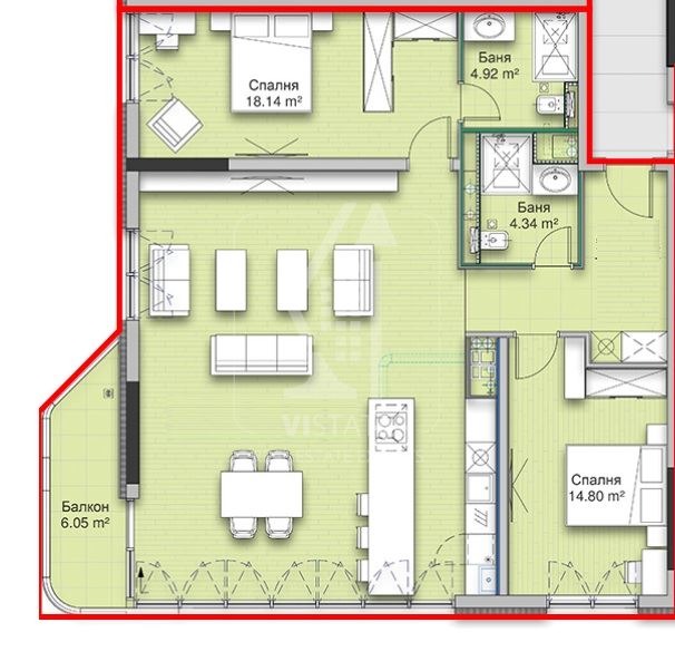 Продава 3-СТАЕН, гр. София, Кръстова вада, снимка 11 - Апартаменти - 56384524