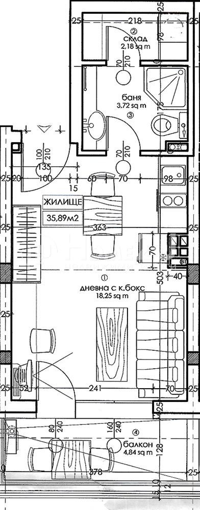 Til salg  Studie Sofia , Ovcha kupel , 42 kvm | 48026607 - billede [4]