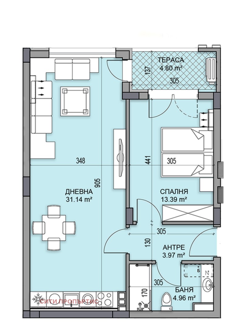 Продава  2-стаен град Пловдив , Гагарин , 79 кв.м | 24008332