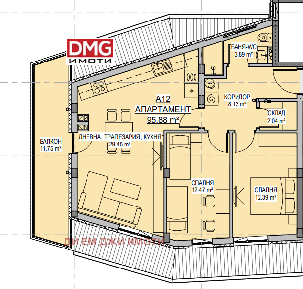 Zu verkaufen  2 Schlafzimmer Sofia , Lewski W , 109 qm | 92429042 - Bild [4]