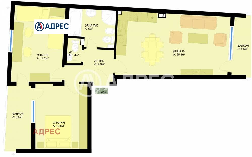 Продава 3-СТАЕН, гр. Варна, Гранд Мол, снимка 3 - Апартаменти - 53897152