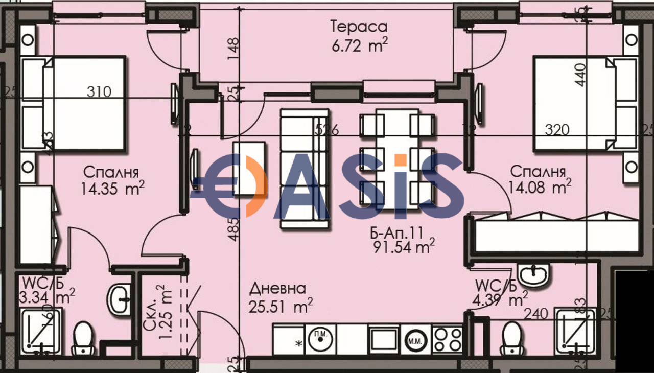 Продава 3-СТАЕН, гр. Бургас, Център, снимка 5 - Апартаменти - 54860474