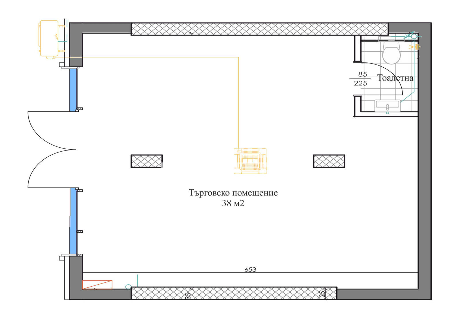 Продава МАГАЗИН, гр. Пловдив, Кършияка, снимка 2 - Магазини - 55949093