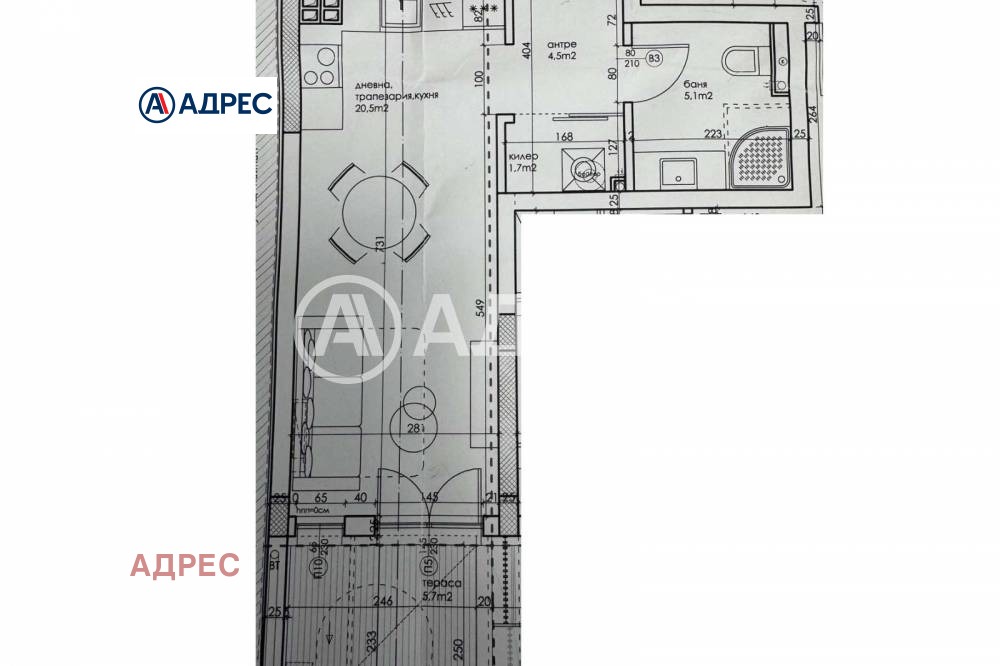 Продава 1-СТАЕН, гр. Варна, Колхозен пазар, снимка 2 - Апартаменти - 54096716