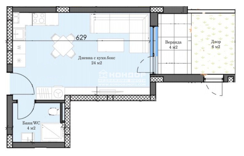 Til salg  Studie Plovdiv , Trakiya , 54 kvm | 16569507 - billede [4]