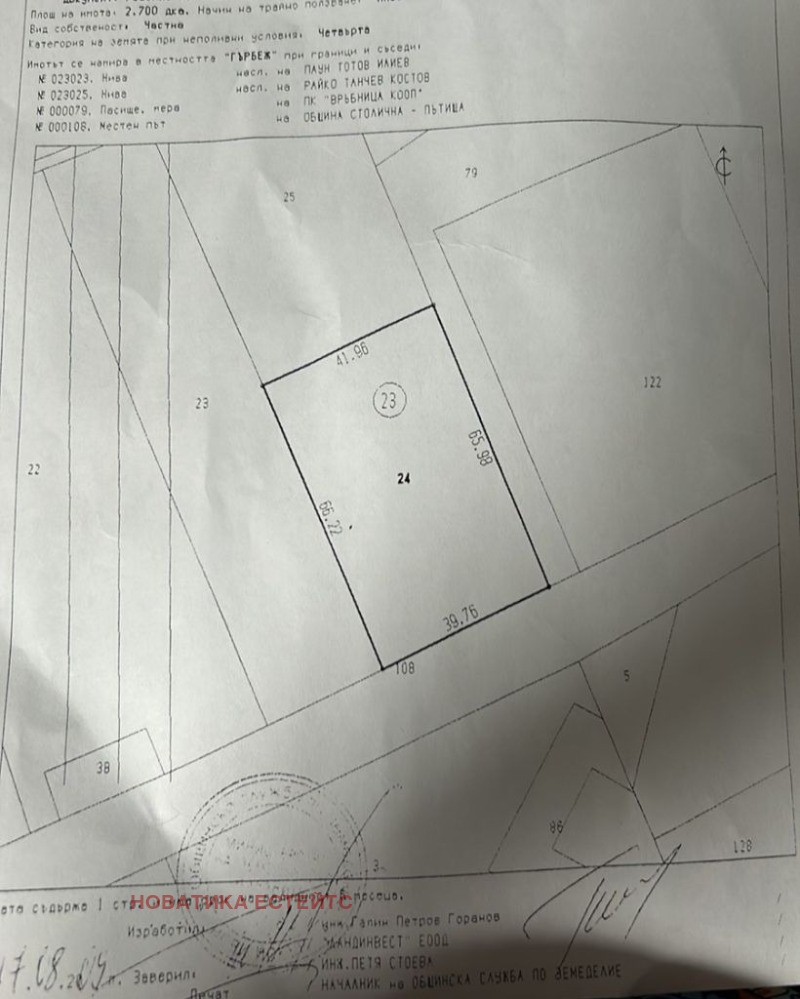 Продава  Парцел град София , Враждебна , 2700 кв.м | 56996887