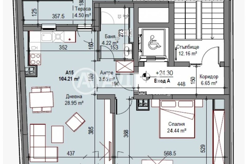 Продава 2-СТАЕН, гр. София, Сухата река, снимка 2 - Aпартаменти - 47580025