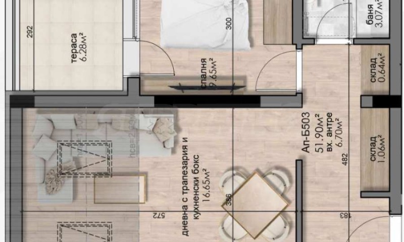 In vendita  1 camera da letto Sofia , Liulin - tsentar , 51 mq | 37318273 - Immagine [4]