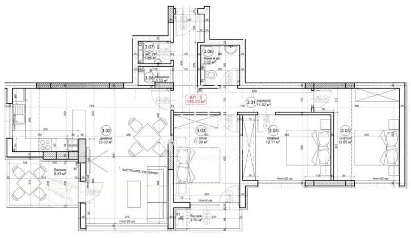 Myytävänä  3 makuuhuonetta Varna , Vazraždane 1 , 142 neliömetriä | 34330643 - kuva [5]