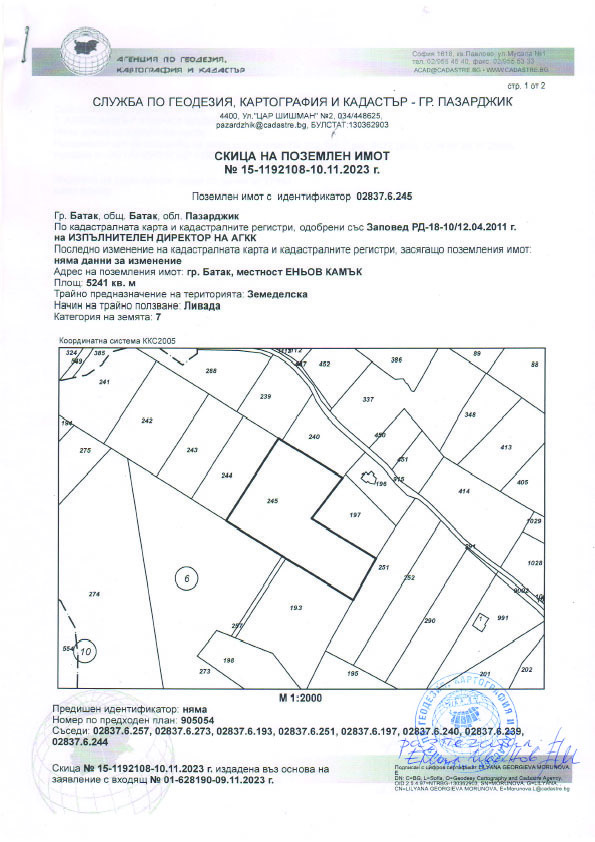 Продава ПАРЦЕЛ, м-т Цигов чарк, област Пазарджик, снимка 7 - Парцели - 52785967