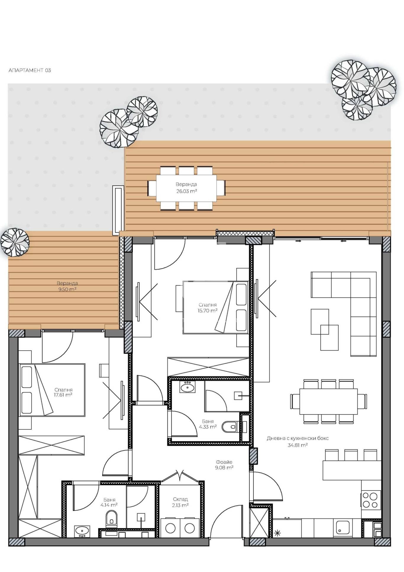 Продава 3-СТАЕН, гр. София, м-т Камбаните, снимка 11 - Апартаменти - 53705201