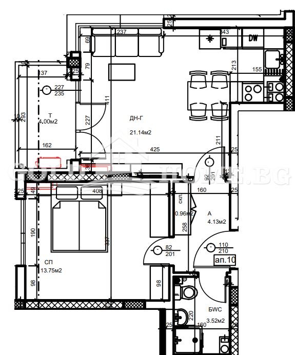 Till salu  1 sovrum Plovdiv , Hristo Smirnenski , 60 kvm | 70397169 - bild [6]