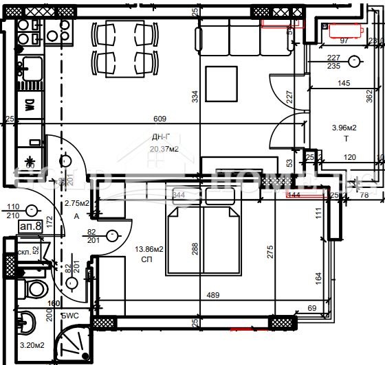 Till salu  1 sovrum Plovdiv , Hristo Smirnenski , 60 kvm | 70397169 - bild [3]