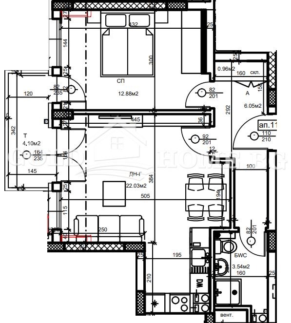 Till salu  1 sovrum Plovdiv , Hristo Smirnenski , 60 kvm | 70397169 - bild [7]