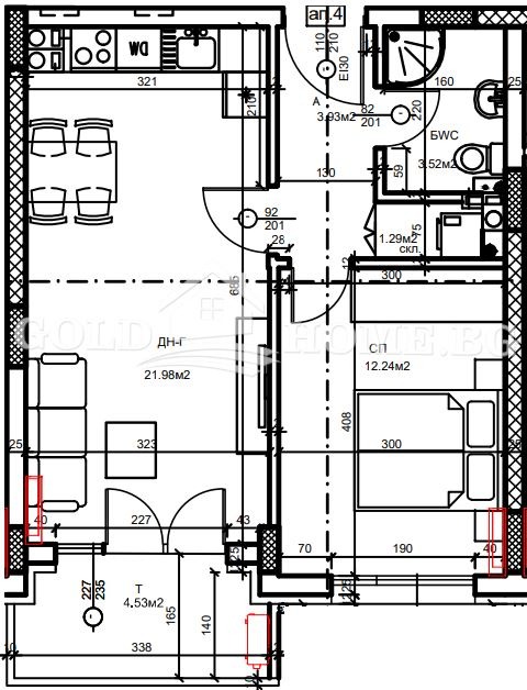 Till salu  1 sovrum Plovdiv , Hristo Smirnenski , 60 kvm | 70397169 - bild [5]