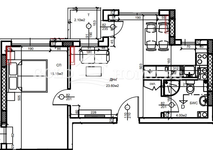 Till salu  1 sovrum Plovdiv , Hristo Smirnenski , 60 kvm | 70397169 - bild [8]