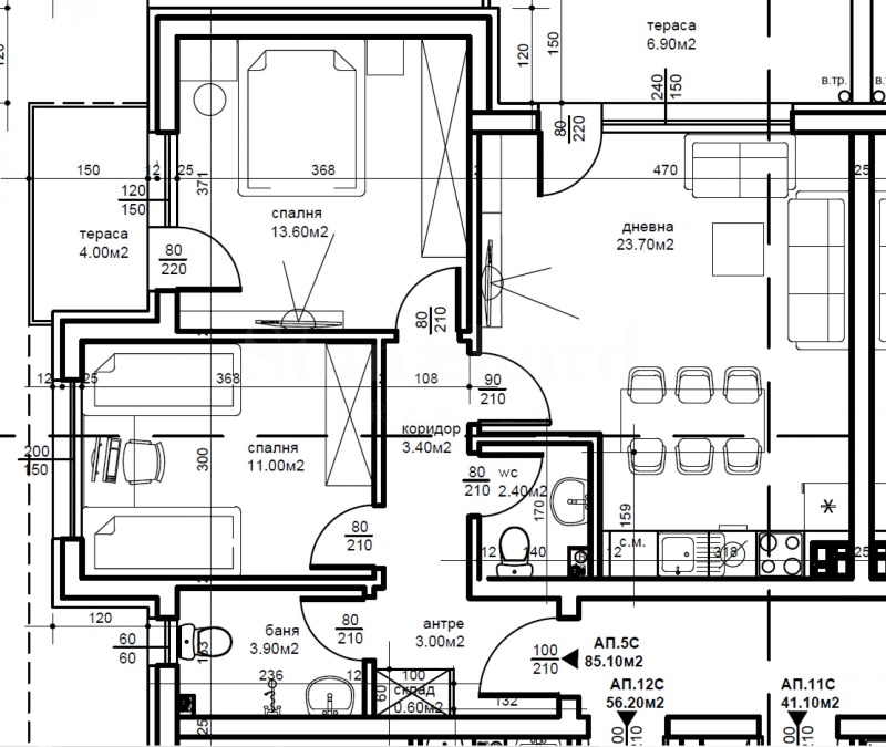 Продава 3-СТАЕН, гр. Пловдив, Беломорски, снимка 3 - Апартаменти - 53112953