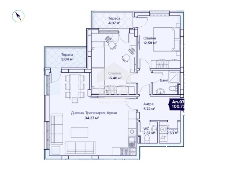 À vendre  2 chambres Sofia , Boyana , 111 m² | 57902108 - image [3]