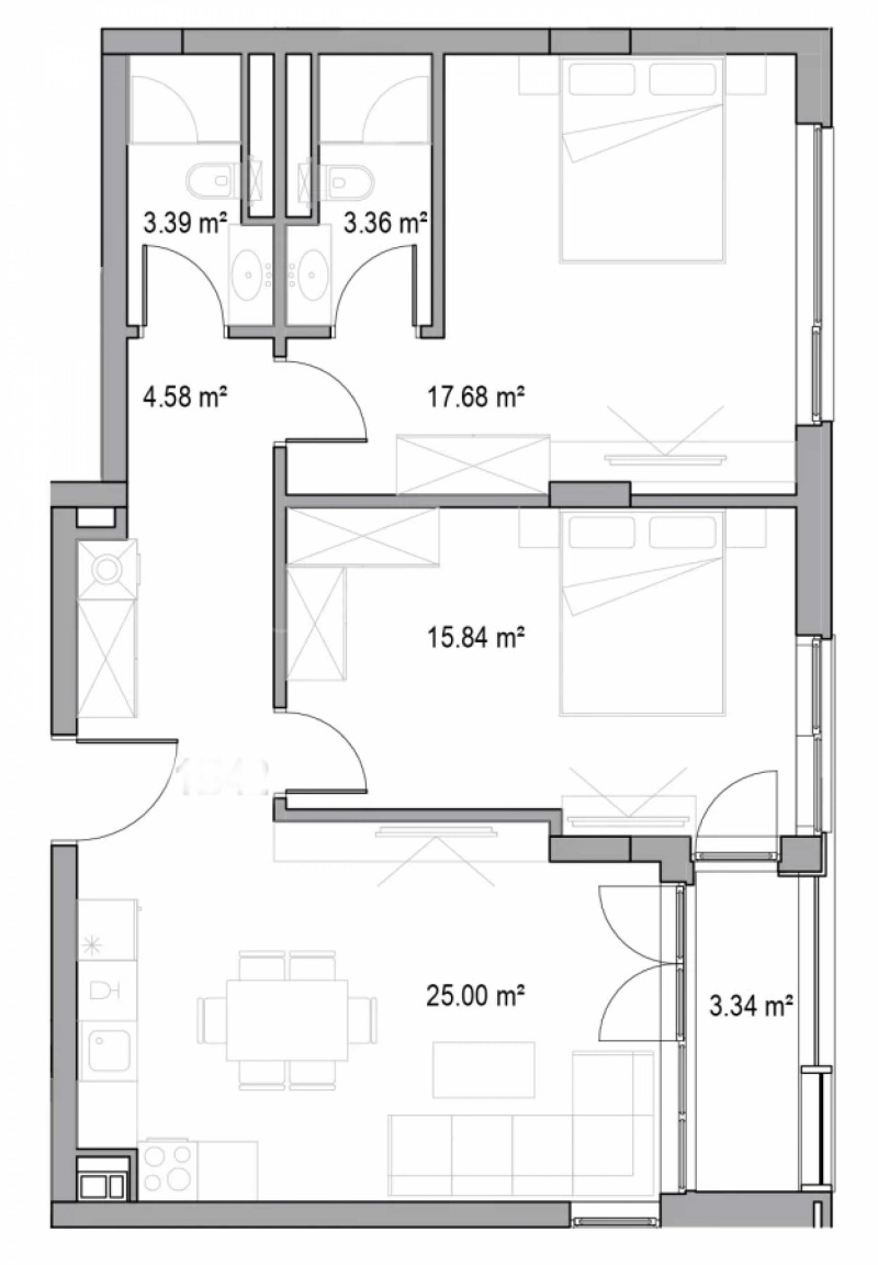 Продаја  2 спаваће собе Пловдив , Христо Смирненски , 99 м2 | 16520006 - слика [7]