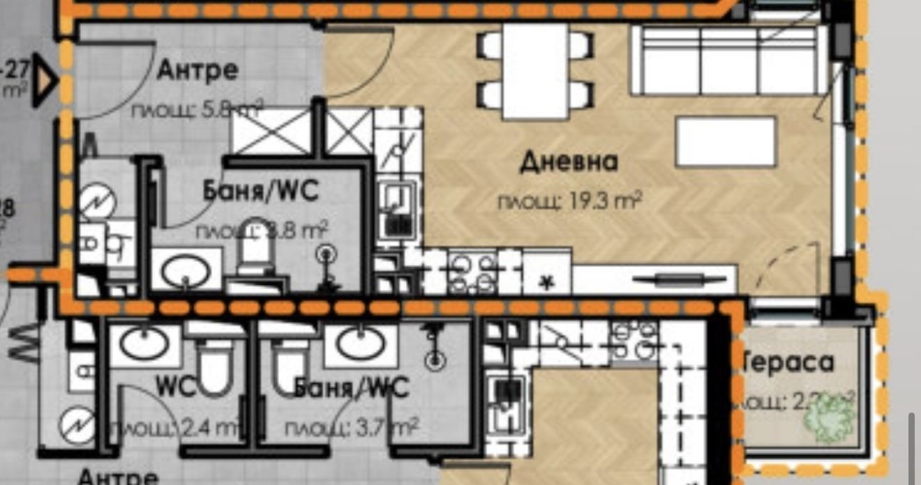 Продава 1-СТАЕН, гр. София, Малинова долина, снимка 4 - Апартаменти - 55890773