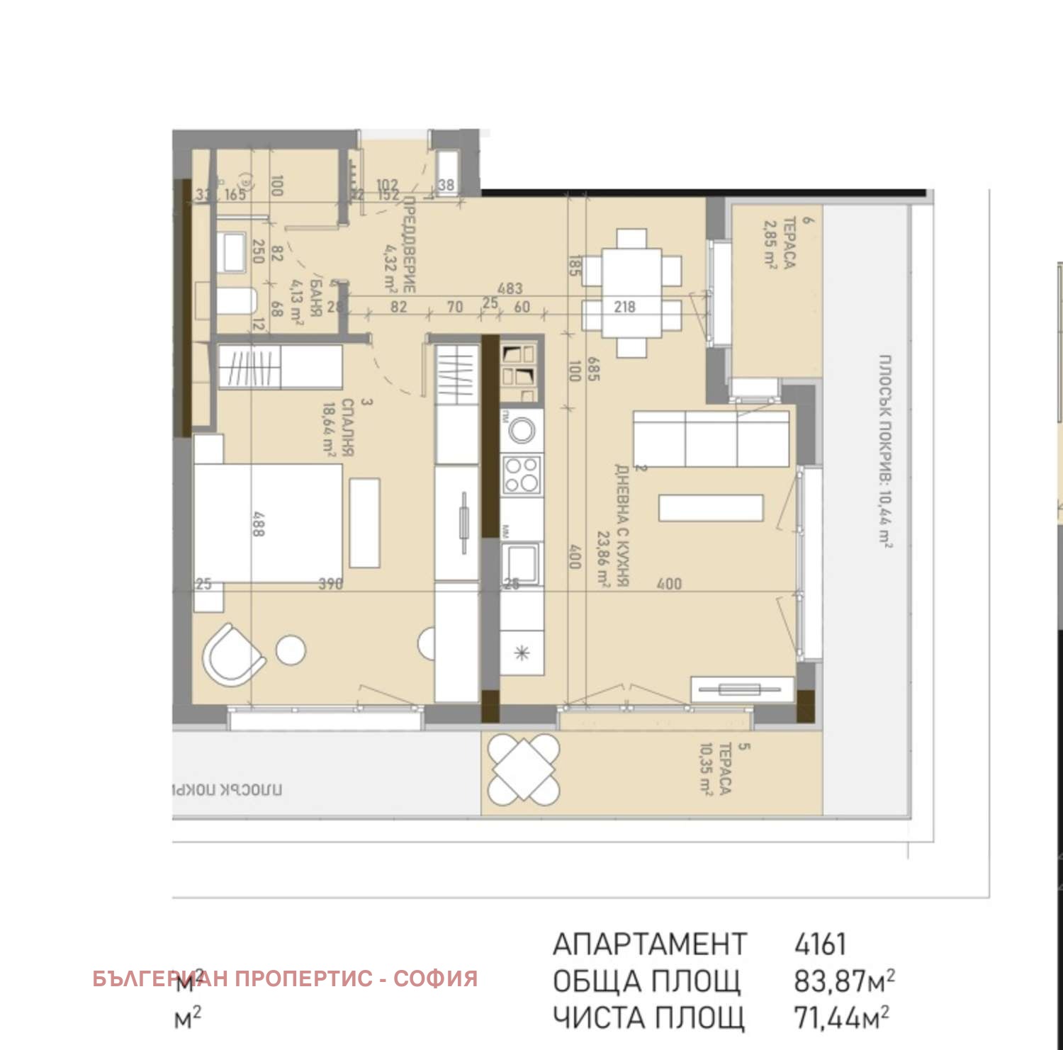 Продава 2-СТАЕН, гр. София, Банишора, снимка 3 - Апартаменти - 54357343